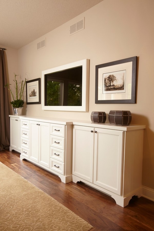 tv-frame-ideas-white-frame-for-tv-white-furniture-wall-decor