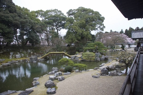 japanese landscape design ideas water feature bridge zen garden