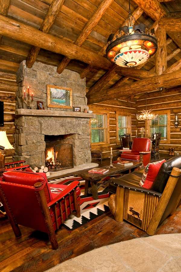 Log Cabin Interiors Beautiful Rustic Design And Decoration Ideas - Lodge Home Decor