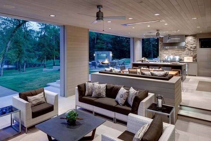 Outdoor kitchen cabinets contemporary patio entertainment 