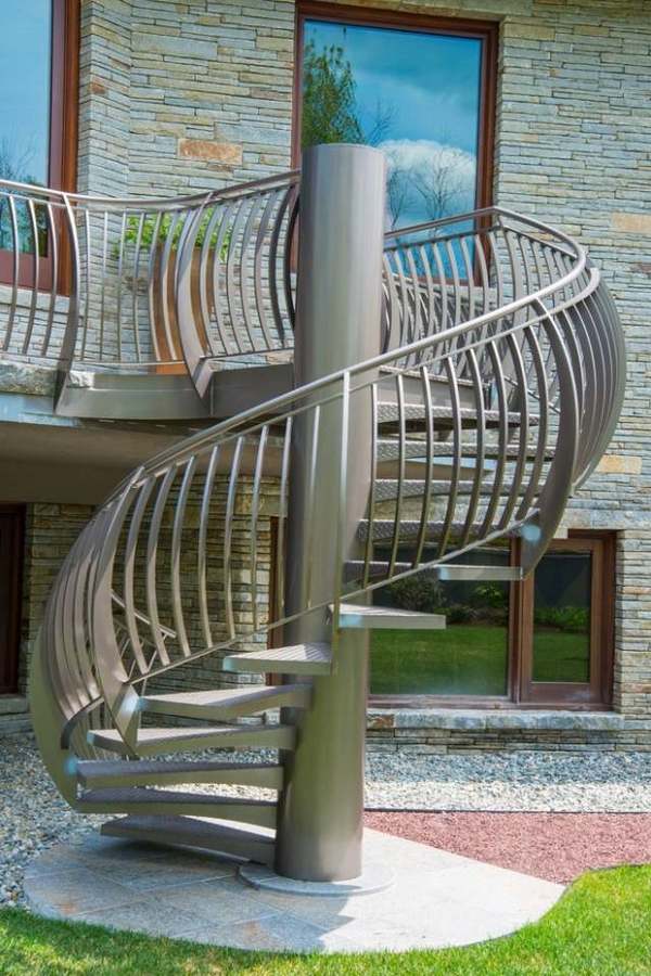 Outdoor designs stainless steel staircase