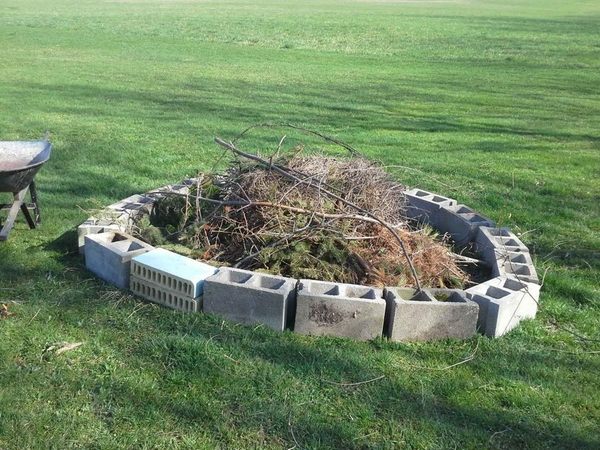Cinder Block Fire Pit Diy, How To Build A Cement Block Fire Pit