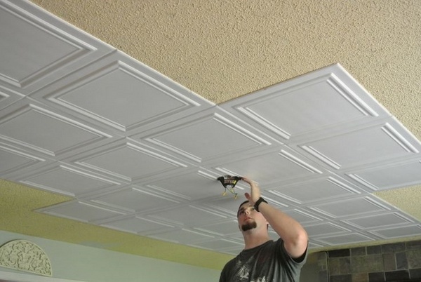 Styrofoam ceiling tiles – original and affordable ceiling design ideas