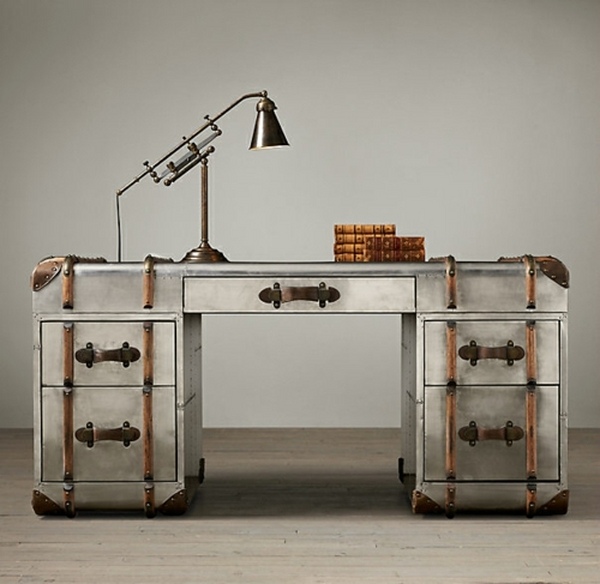 Vintage desk design desk ideas metal furniture industrial style