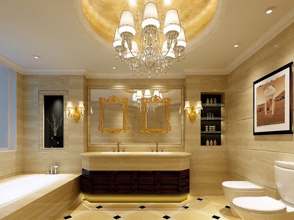 bathroom ceiling design ideas luxury bathroom marble walls 