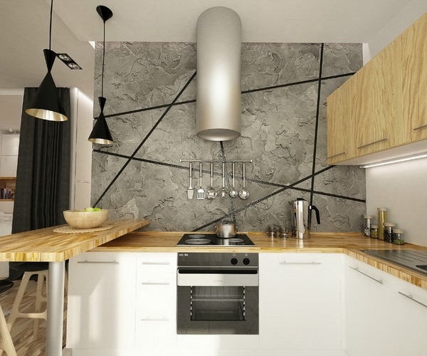concrete walls ideas modern kitchen design white kitchen cabinets 