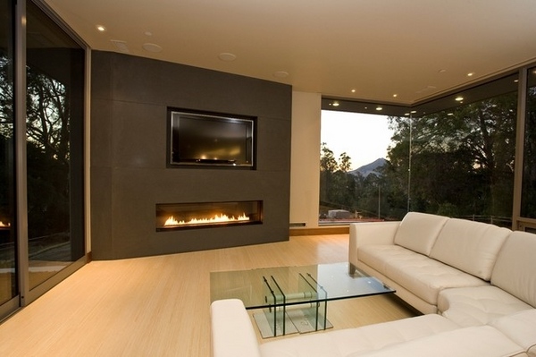 Chic Linear Fireplace Ideas Modern Fireplaces With Great Visual Appeal