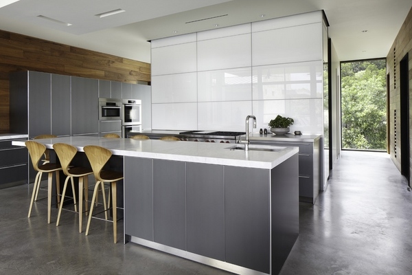 contemporary kitchen grey and white kitchen design ideas 