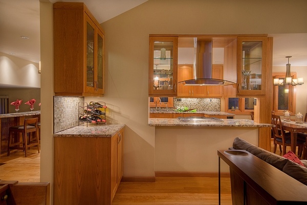 contemporary kitchen see through kitchen remodel