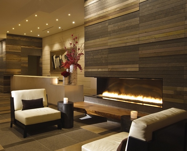 living room fireplace ideas accent wall 