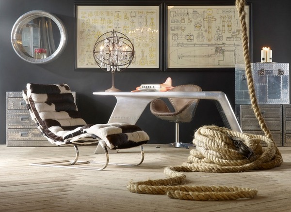 cool desks vintage style interior design home office furniture