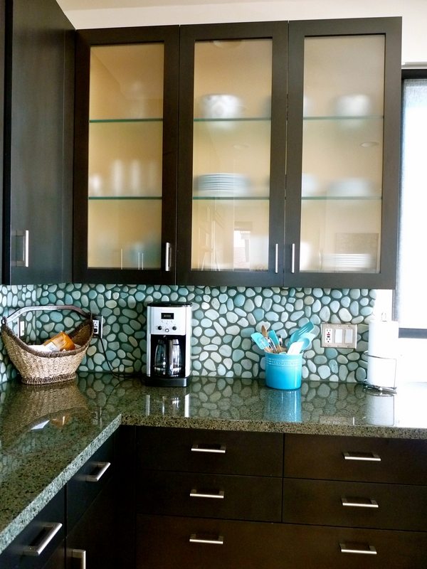 Glass kitchen cabinet doors - modern cabinets design ideas