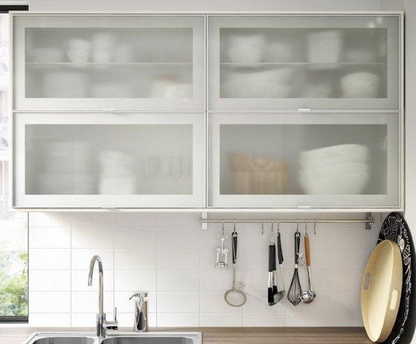 glass  cabinet doors white ideas contemporary