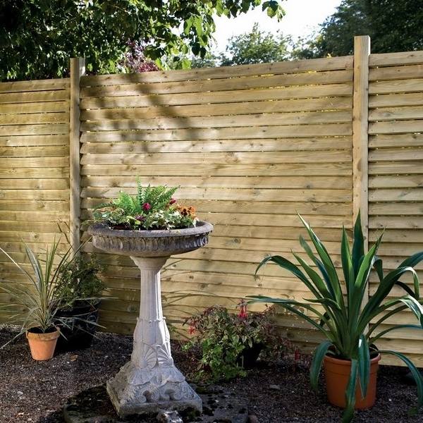 louvered panels garden fence 