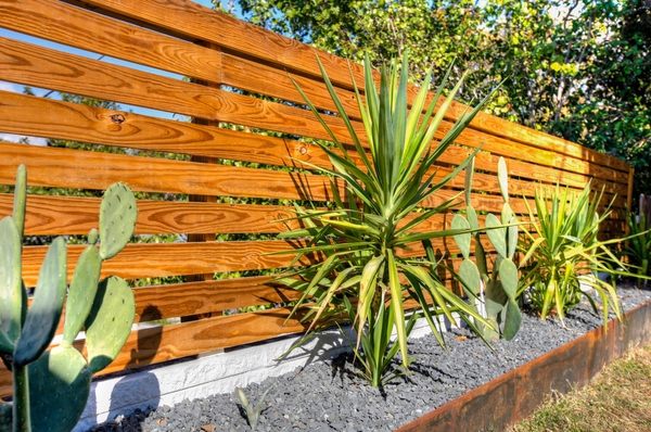 patio design garden fence 