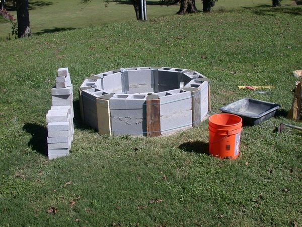 Cinder Block Fire Pit Diy, How To Build A Cement Block Fire Pit