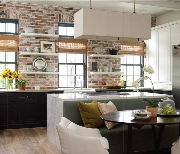 how-to-whitewash-brick-modern-kitchen-design-open-shelves 