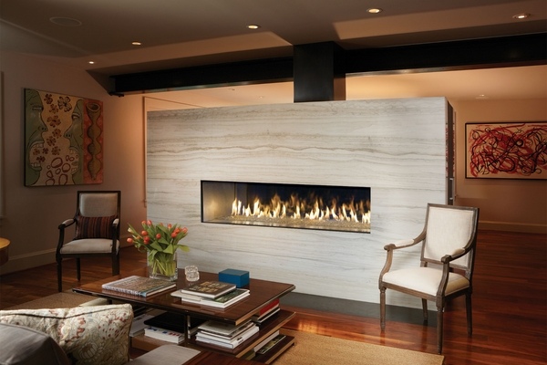 tile surround modern living room interior design 