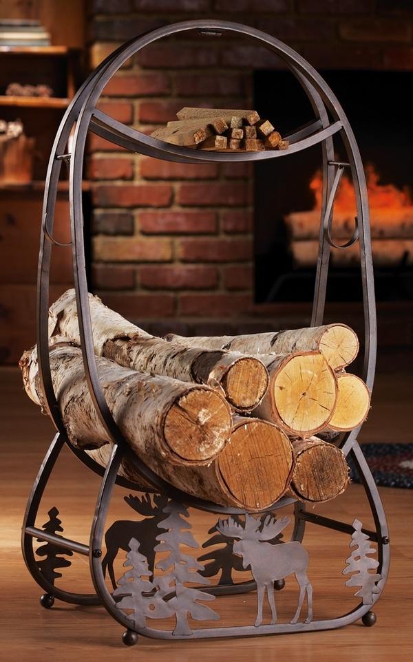 log cabin decor ideas rustic style accessories wood log holder fireplace decorating