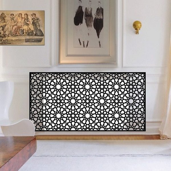 modern-radiator-covers-ideas Moroccan-style-living room decor