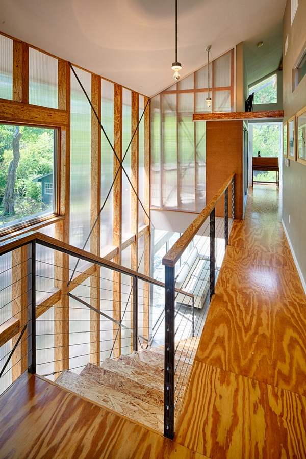 plywood floor ideas staircase modern house interior