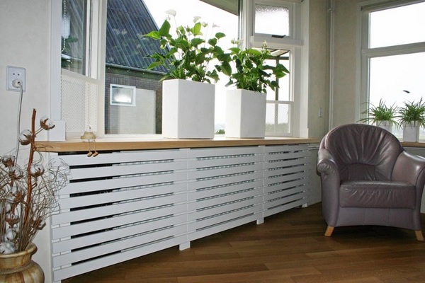 radiator-cabinet-ideas-white-covers window sill 