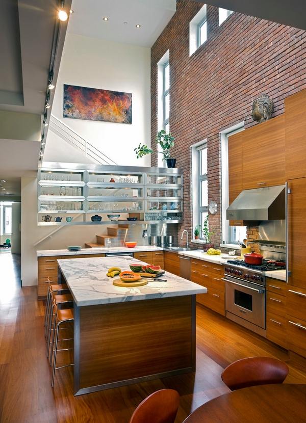 see through contemporary kitchen design ideas 