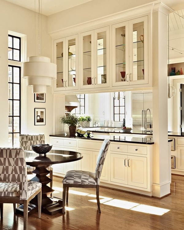 See Through Kitchen Cabinets White Kitchen Design Kitchen Remodel Ideas 