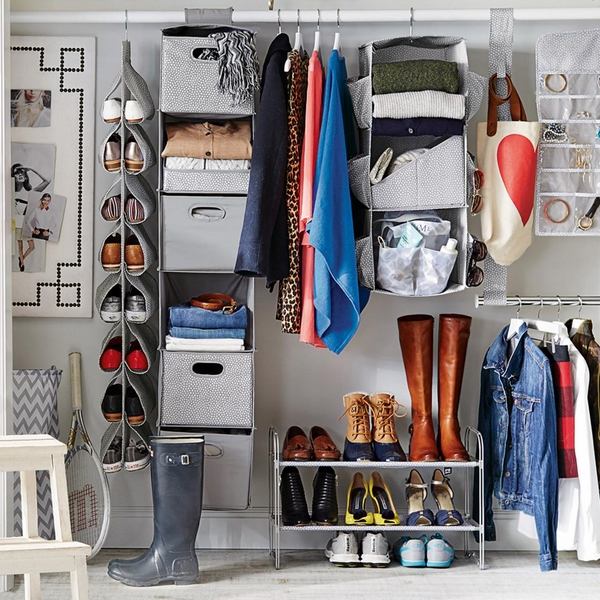 small closets storage system organization shoes