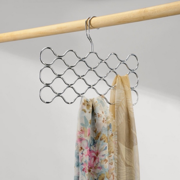 clever closet storage ideas loop scarf hanger 
