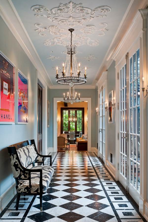  decoration ideas medallions crown molding entry hall 