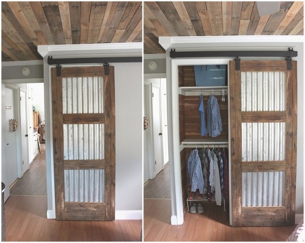 Corrugated Metal In Interior Design, How To Build A Sliding Barn Door With Corrugated Metal