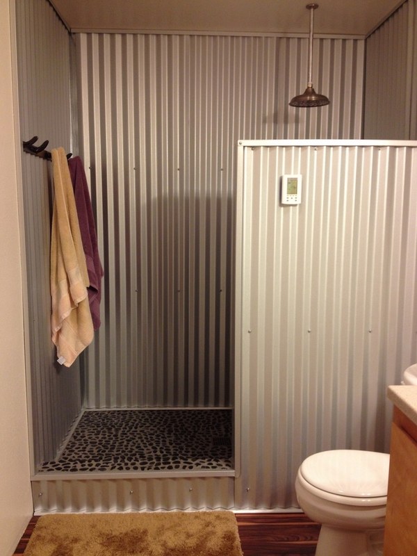 shower enclosure partition wall ideas