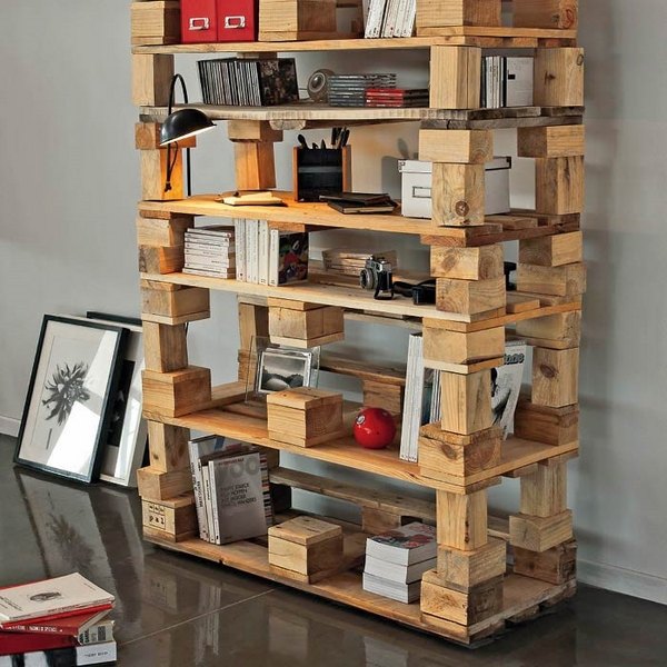 Diy Pallet Bookshelf Ideas Cool Pallet Furniture Designs