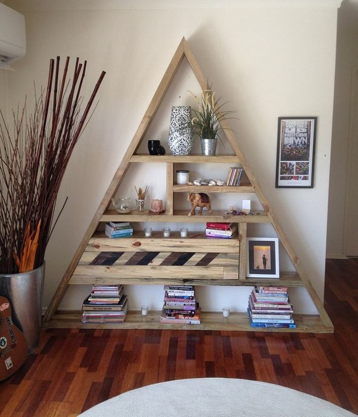 Diy Pallet Bookshelf Ideas Cool, Easy Diy Pallet Bookcase