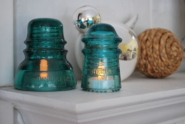 upcycling idea diy electric glass insulators ideas