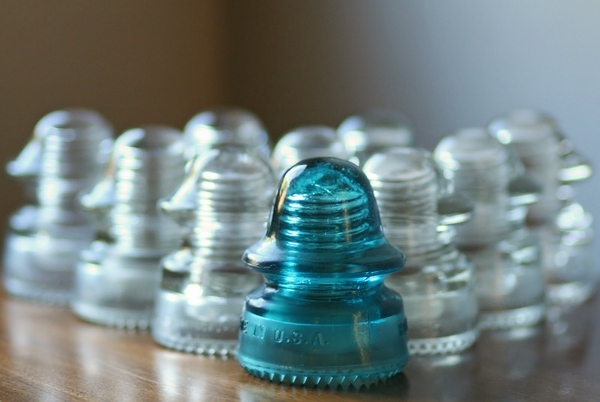 upcycling ideas with antique glass insulators ideas colors