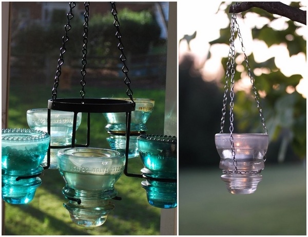 antique glass insulators ideas garden decor