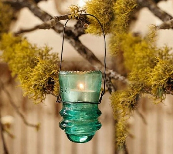 upcycling ideas with glass insulators antique glass insulators ideas