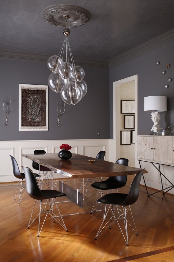contemporary decoration medallions gray ceiling