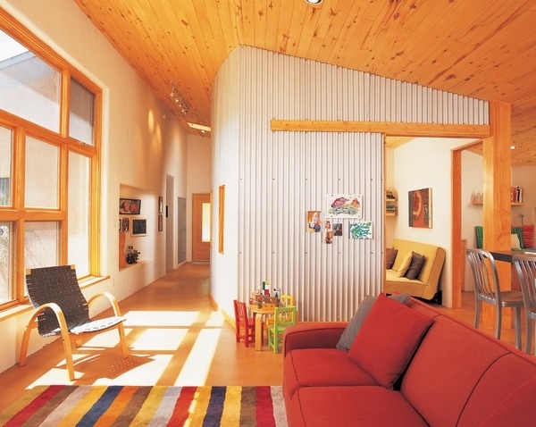 Corrugated Metal In Interior Design, Corrugated Metal Used On Interior Walls