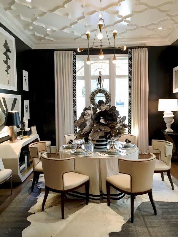 50 Stylish And Elegant Dining Room, Dining Room Ceiling Design