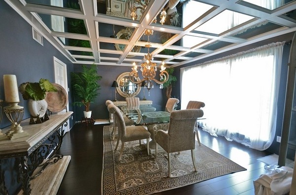 mirror coffered 