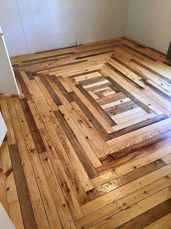 Pallet Flooring Upcycling Ideas To