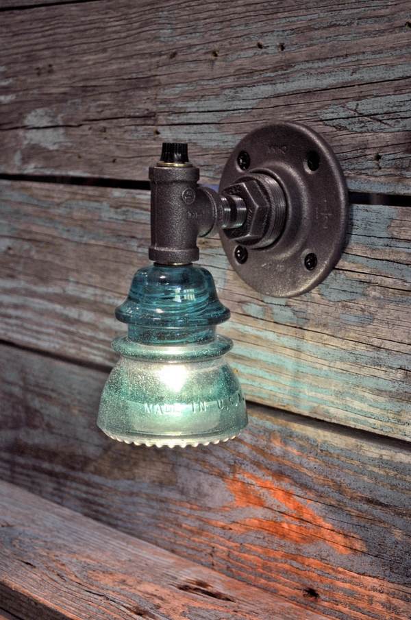 industrial lighting fixtures ideas diy glass insulator lamps