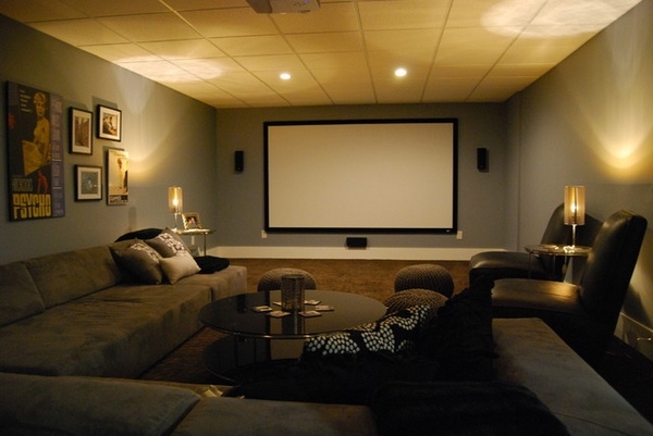 modern home theater sectional sofa