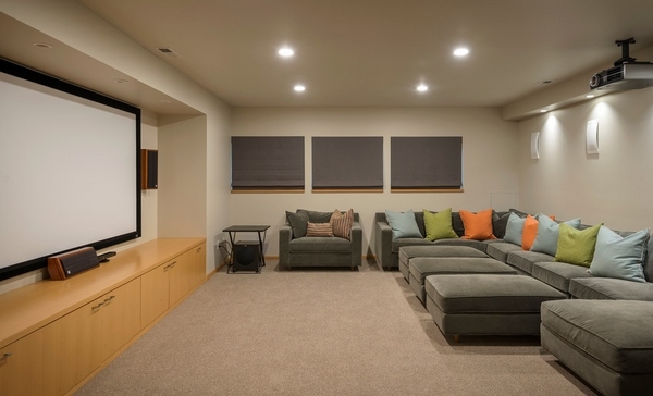 sectional sofa gray sofa media room furniture
