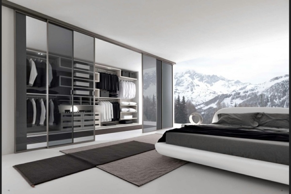 wooden-shelves-tempered-glass-door-minimalist-closet-design-ideas