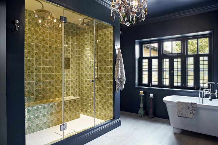 modern shower enclosures creative bahtroom design ideas crystal chandelier