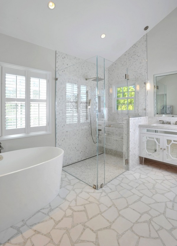 modern shower enclosures white bathroom design glass walk in shower 